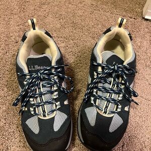 L.L. Bean Black and Gray Sneakers with Rugged Design and Breathable Upper